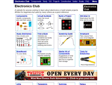 Tablet Screenshot of electronicsclub.info